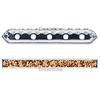 Dreamtime Crystal DC 77730 Rondelle Spacer Bars 5 Hole Smoked Topaz/Silver